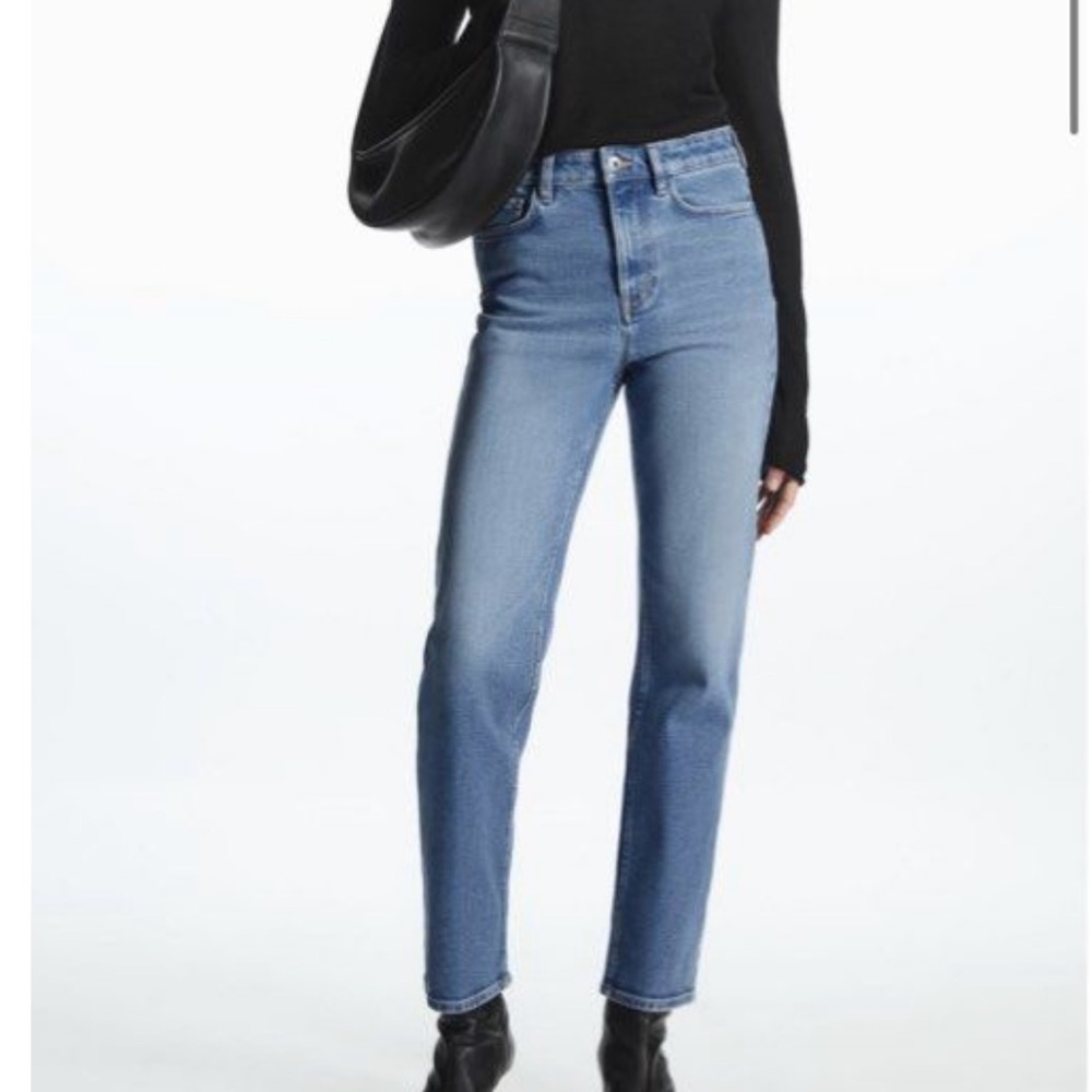 COS Straight-Leg Slim-Fit Ankle-Length Jeans